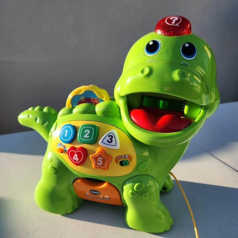 VTech Chomp & Count Dino Dinosaur Baby Toddler Toy Sounds and Music - Works